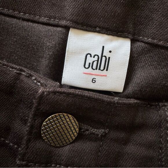 CAbi Womens Compass Pant #4514 Dark Chocolate Brown Ankle Zip Jogger Size 6 - Picture 7 of 9